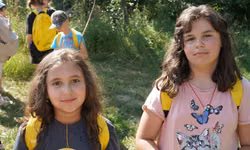 Simonka a Chiara sú na túre prvýkrát.